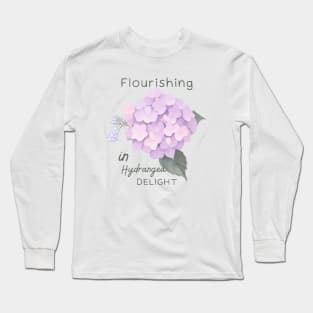 Flourishing in Hydrangea Delight Long Sleeve T-Shirt